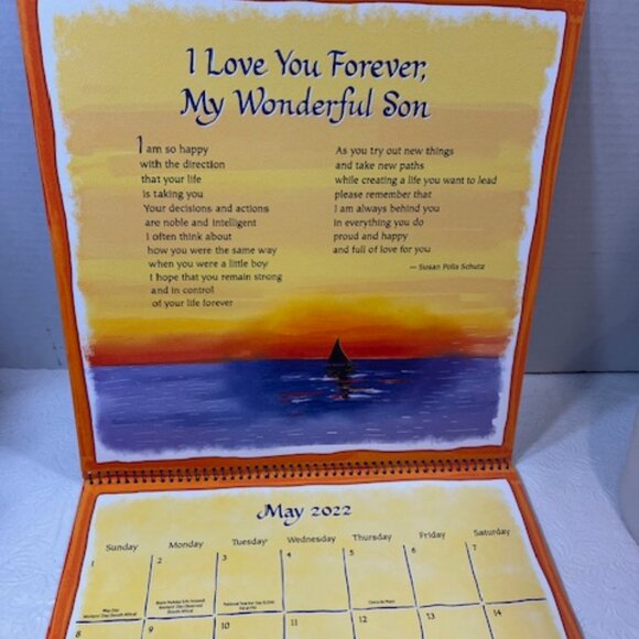 2022 "To My Son, I Love You" 12-Month Wall Calendar by Susan Polis Schutz - Picture 6 of 13